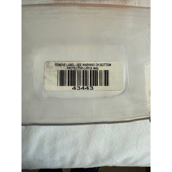 Longaberger 2000 Large Mail Basket w/ Leather Connectors to Lid & Protector - Picture 7 of 14